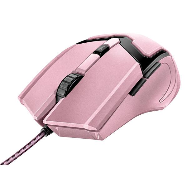 Imagem de Mouse Gamer 4800 DPI com Fio Precisão para Jogos DPI Ajustável 6 Botões GAV Pink Trust GXT 101P