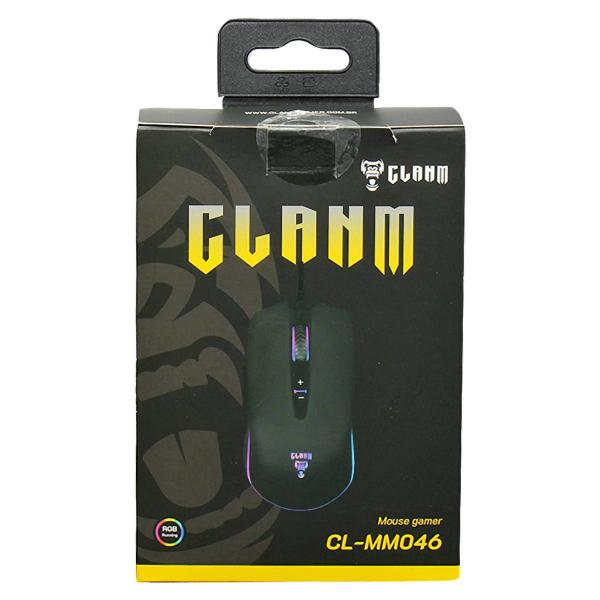 Imagem de Mouse Gamer 7 Botões LED RGB Running 7 modos Design Ergonômico até 6400 DPI Clanm CL-MM046