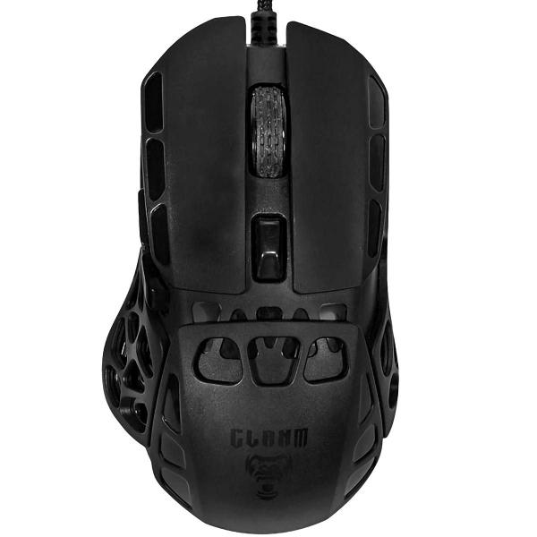 Imagem de Mouse Gamer 7200 Dpi Cabo Usb 1.5m Switch Huano Aceleração 30g Clanm Mystic MK150 Preto