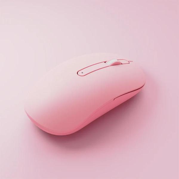 Imagem de Mouse Gamer Akko Monsgeek D1 Wireless Rosa Pilha Aa