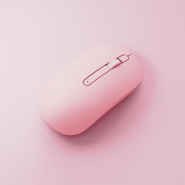 Imagem de Mouse Gamer Akko Monsgeek D1 Wireless Rosa Pilha Aa