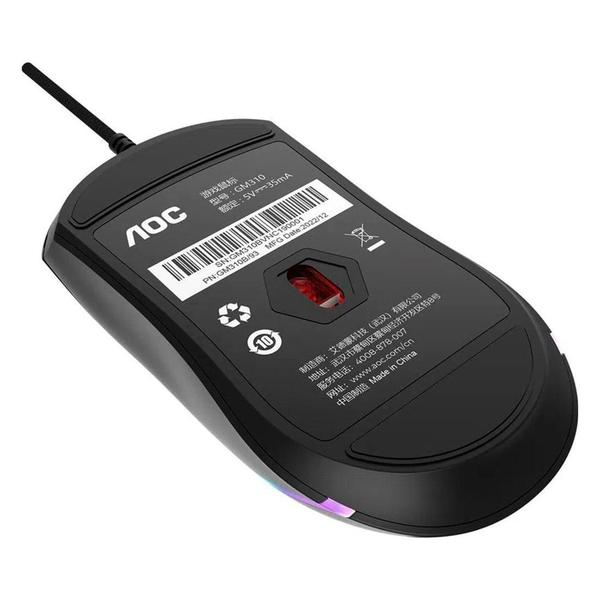 Imagem de Mouse Gamer AOC 12.400dpi RGB Ajuste de Peso