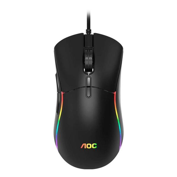 Imagem de Mouse Gamer AOC Ultraleve 16000DPI RGB - GM510B/FG