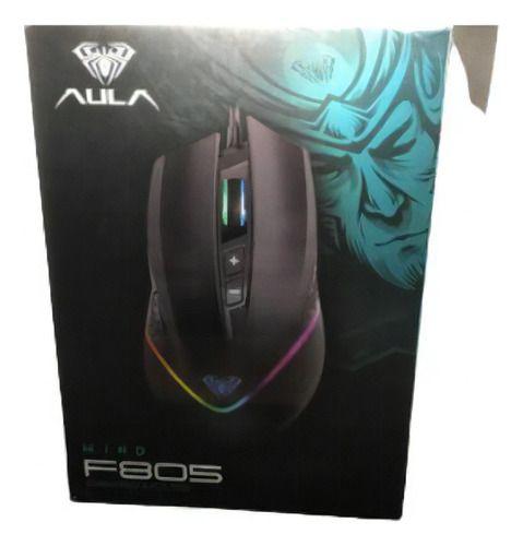 Imagem de Mouse Gamer Aula F805 6400dpi, Mouse Com Led