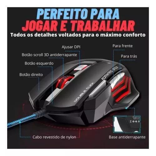 Mouse Gamer B-Max X7 Gaming com Led 07 Botões Funções Ergométrico Imagem de Mouse Gamer B-Max X7 Gaming com Led 07 Botões Funções Ergométrico