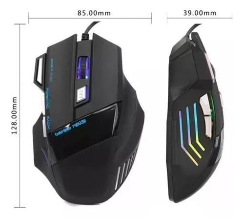 Mouse Gamer B-Max X7 Gaming com Led 07 Botões Funções Ergométrico Imagem de Mouse Gamer B-Max X7 Gaming com Led 07 Botões Funções Ergométrico