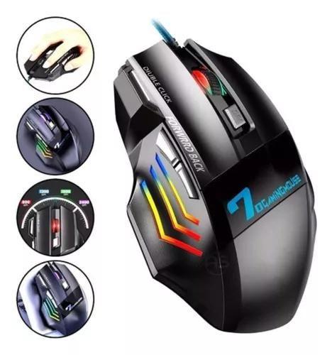 Mouse Gamer B-Max X7 Gaming com Led 07 Botões Funções Ergométrico Imagem de Mouse Gamer B-Max X7 Gaming com Led 07 Botões Funções Ergométrico