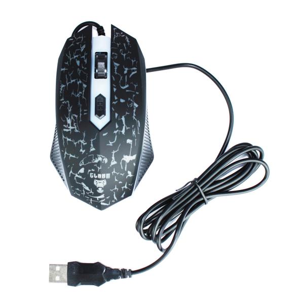 Imagem de Mouse Gamer C/ Fio Jungle Led Rainbow Cl-mj806 Preto/led