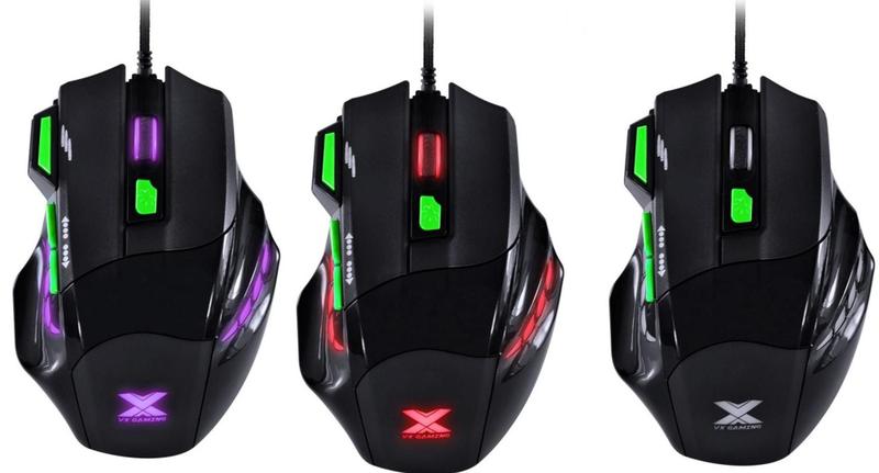 Imagem de Mouse gamer c/fio vx gaming black widow 2400 dpi ajustavel e 06 botoes preto com verde usb - gm106