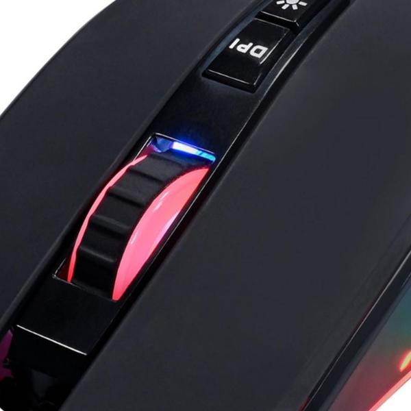 Imagem de Mouse Gamer Clanm CL-MK043 Com Sensor Óptico Até 10000DPI  Para Fps Com Com Iluminação de Led RGB Entrada USB