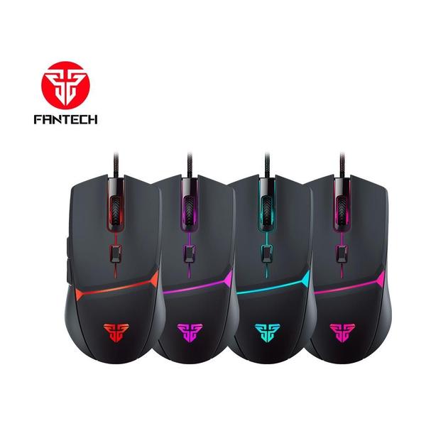 Imagem de Mouse Gamer com Fio Fantech Crypto VX7, 8000 DPI 6 botões, Preto - Crypto VX7 B