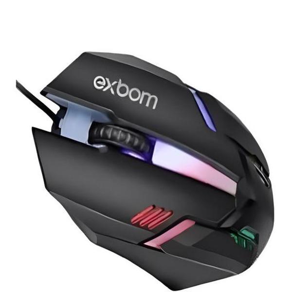 Imagem de Mouse Gamer Com Fio Iluminação RGB 7 Cores Cabo 1,5m