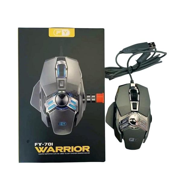 Imagem de Mouse Gamer com fio usb led Warrior 3200 DPI