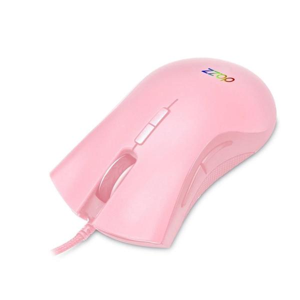 Imagem de Mouse gamer dazz mizard rosa rgb 12000 dpi