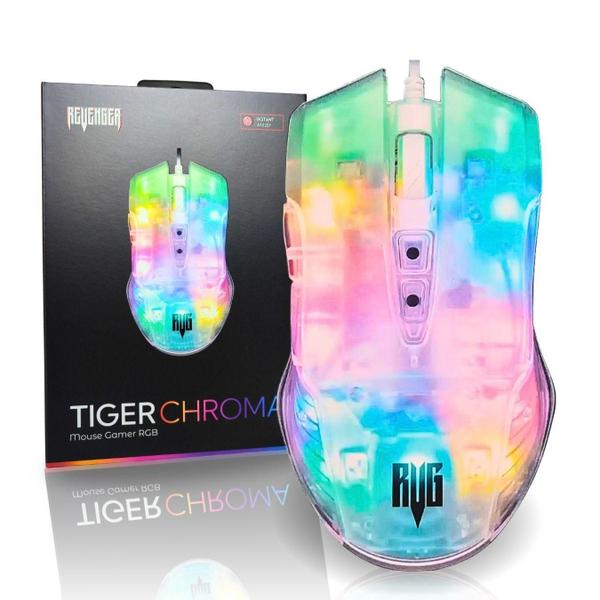 Imagem de Mouse Gamer De Alta Performance Com Design Transparente E Rg