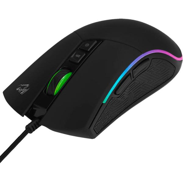 Imagem de Mouse Gamer Elg Flakes Power Epic FLKM001 - com Fio - 4800DPI - 7 Botoes - Preto