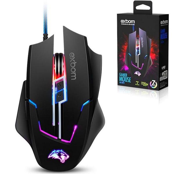 Imagem de Mouse Gamer Exbom Ms-G270 (3200 Dpi) - Rgb