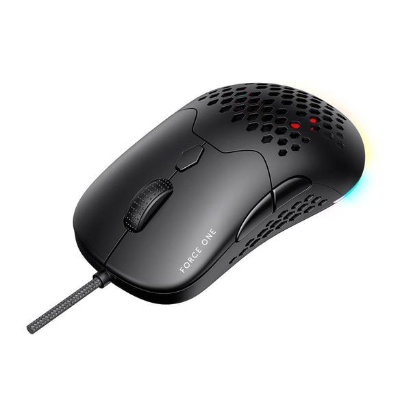 Imagem de Mouse Gamer Force One Lynx, 19.000 DPI, RGB, Switchs Hotswap, Personalizável, Dual Mode Wireless ou Wired USB-C, Recarregável - FR.MO.LX.01