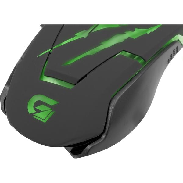 Imagem de Mouse Gamer Fortrek Raptor Séries OM801 USB 3200Dpi Preto/Verde