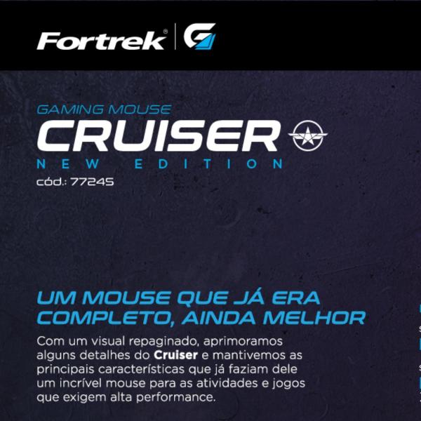 Imagem de Mouse Gamer Fortrek RGB Crusier Soft