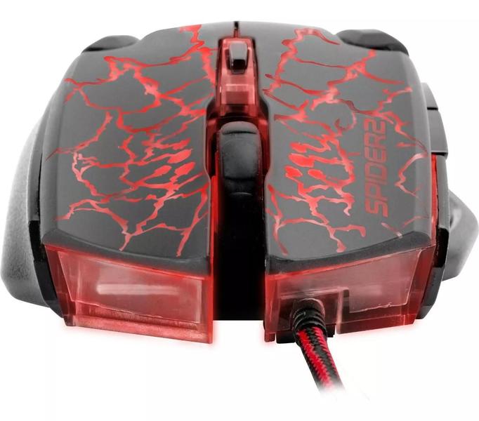 Imagem de Mouse Gamer Fortrek Tarantula, USB, Óptico, Preto e Vermelho - OM702