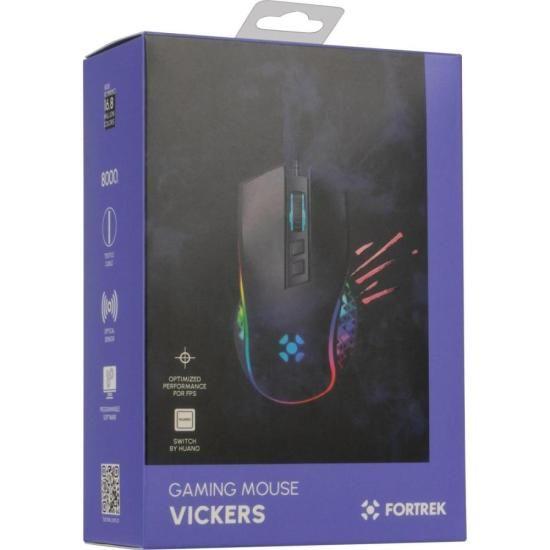 Imagem de Mouse Gamer Fortrek Vickers New Edition 8000 Dpi RGB Preto