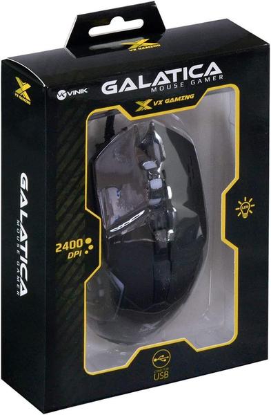 Imagem de Mouse Gamer Galatica 2400 Dpi Led Cabo Reforçado 1,8m