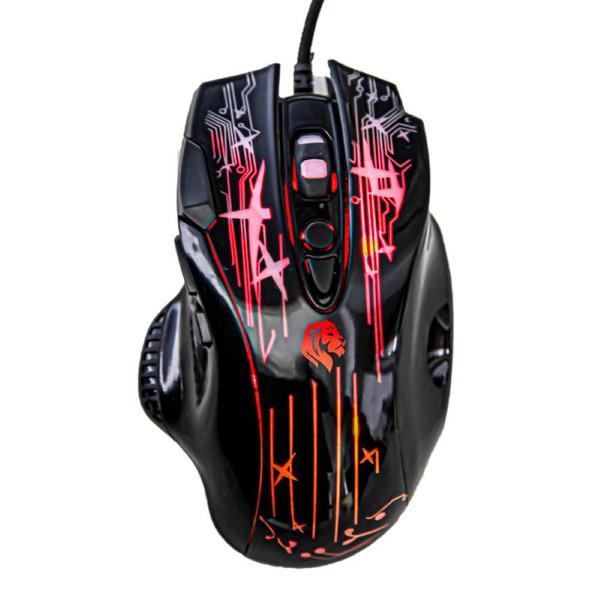 Imagem de Mouse Gamer Hayom MU2905, 2400 DPI, 8 Botões, Com Led, Preto