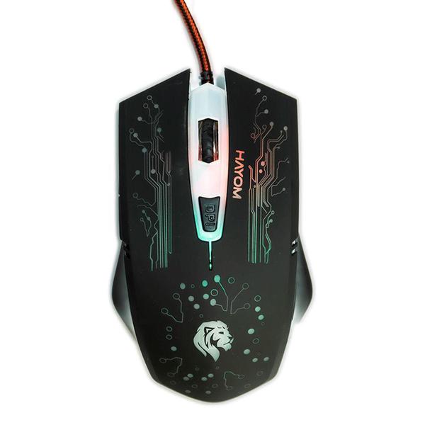 Imagem de Mouse Gamer HAYOM MU2911, USB 2.0, LED rgb, 2400DPI