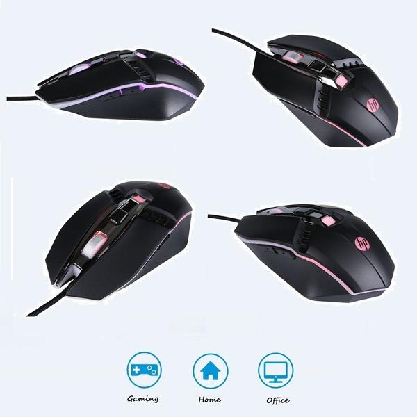 Imagem de Mouse Gamer HP M270, 2400 DPI, 5 Botões, LED, Preto - HP