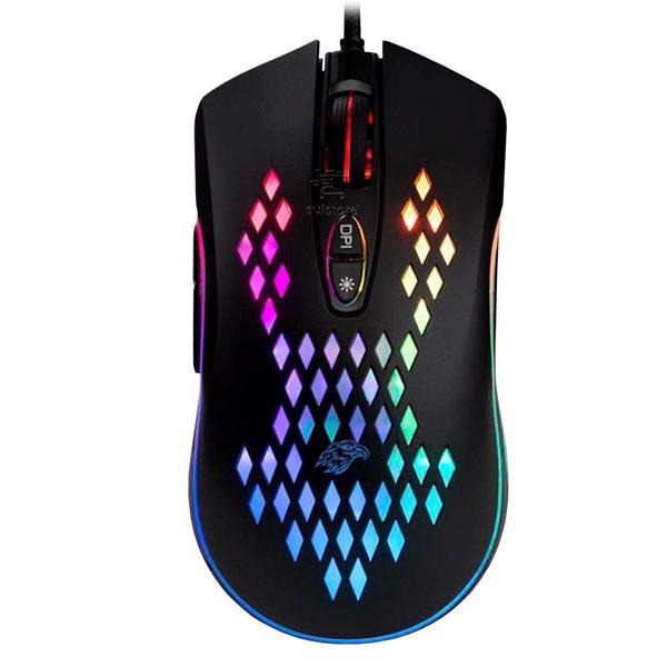 Mouse gamer k-mex m370 led rgb 6400 dpi programavel Imagem de Mouse gamer k-mex m370 led rgb 6400 dpi programavel