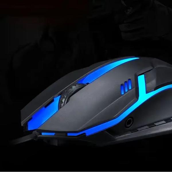 Imagem de Mouse gamer ko com fio para computador luz rgb mbtech gb4470