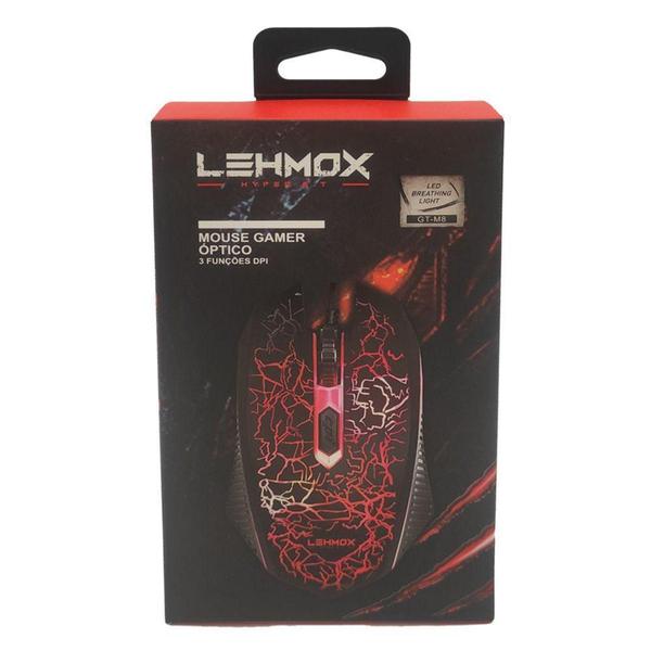 Imagem de Mouse Gamer Led Rgb 4 Botões 1200dpi Hyper Gt-m8 - LEHMOX