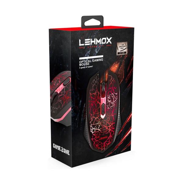 Imagem de Mouse Gamer Lehmox LED RGB Com Fio Alto DPI com Ajuste USB