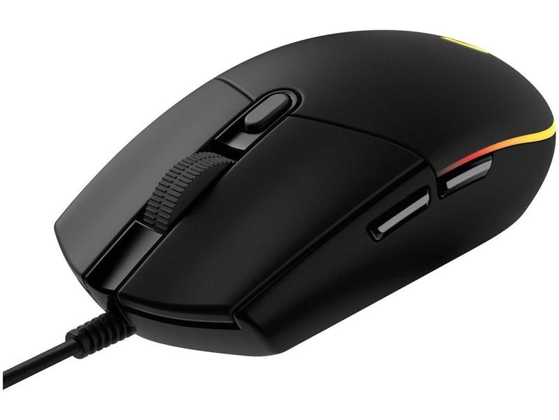 Imagem de Mouse Gamer Lightsync RGB Logitech Óptico 8000DPI - 6 Botões G203 Preto