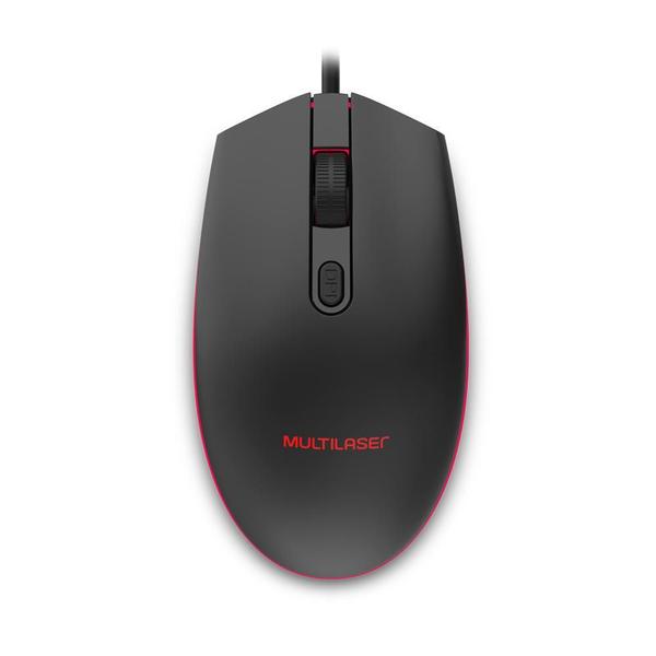 Imagem de Mouse Gamer Multilaser 2400 Dpi Led 7 Cores Preto