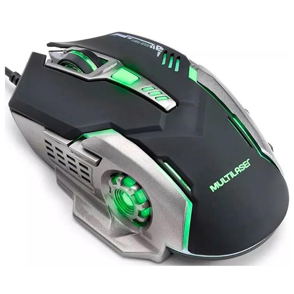 Imagem de Mouse Gamer Multilaser 2400dpi 6 Botões Led Laranja Mo270