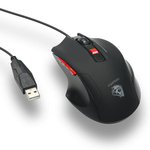 Imagem de Mouse Gamer Nigthmare Elg 4800DPI USB 6Botões