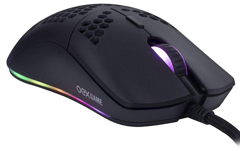 Imagem de Mouse Gamer Oex Dyon-X Ultra Leve 7 Botões MS322s Preto - Oex