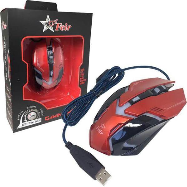 Imagem de Mouse Gamer Óptico Gaming 5500dpi Com Cabo Usb Original FEIR FR 405