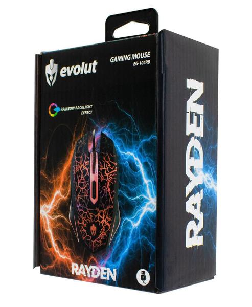 Imagem de Mouse Gamer Óptico  Rayden  Eg-104Rb- Evolut - 2400 Dpi