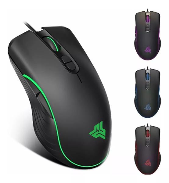 Imagem de Mouse Gamer Para Jogo Led Rgb Usb 4800dpi Óptico 7 Botões