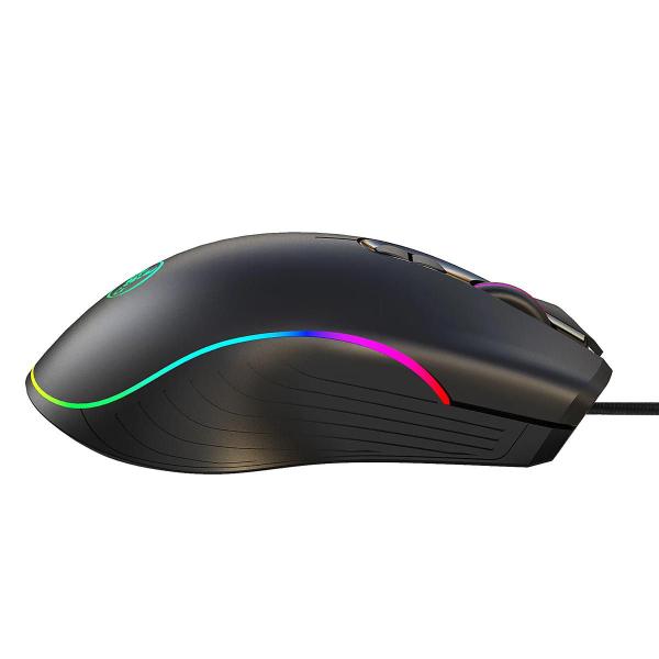 Imagem de Mouse Gamer Para Jogos 4800 DPI Óptico com LED RGB USB 7 Botões