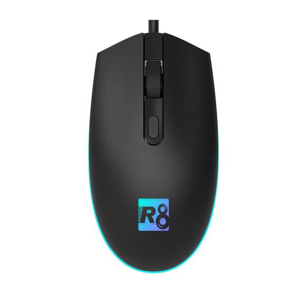 Imagem de Mouse Gamer Para Jogos RGB 4 Botões 2400 DPI Notebook PC USB