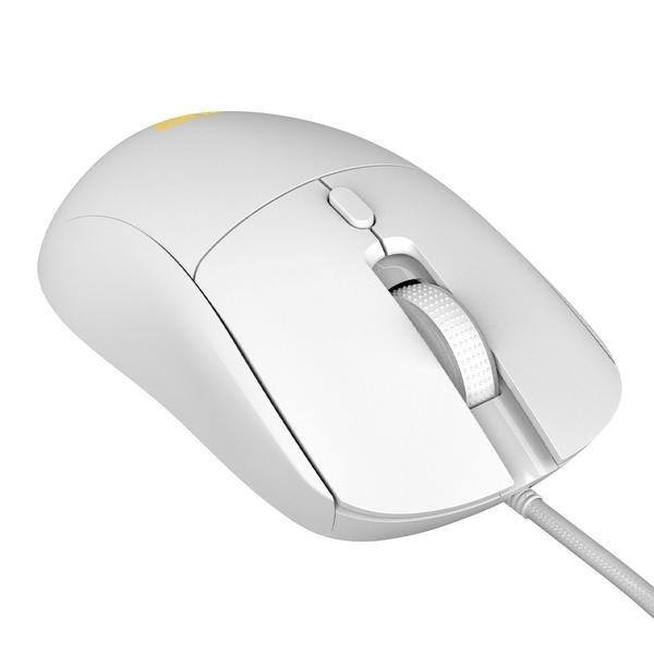 Imagem de Mouse Gamer PCYes Basaran White Ghost,RGB,12400 DPI,6 Botões