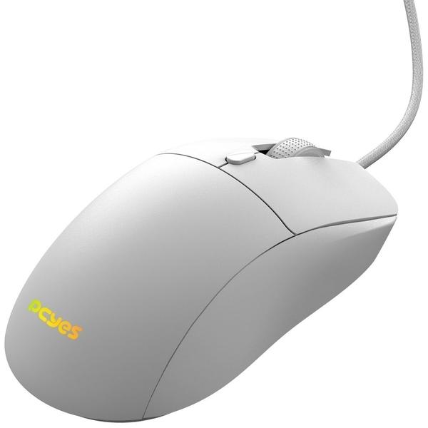 Imagem de Mouse Gamer PCYes Basaran White Ghost,RGB,12400 DPI,6 Botões