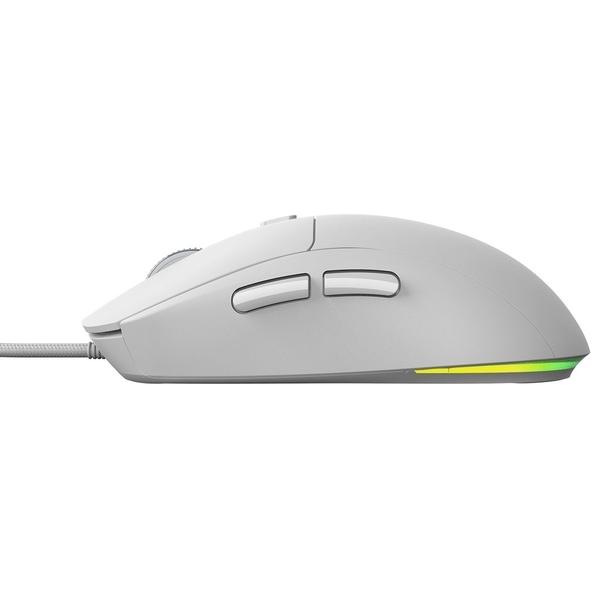 Imagem de Mouse Gamer PCYes Basaran White Ghost,RGB,12400 DPI,6 Botões