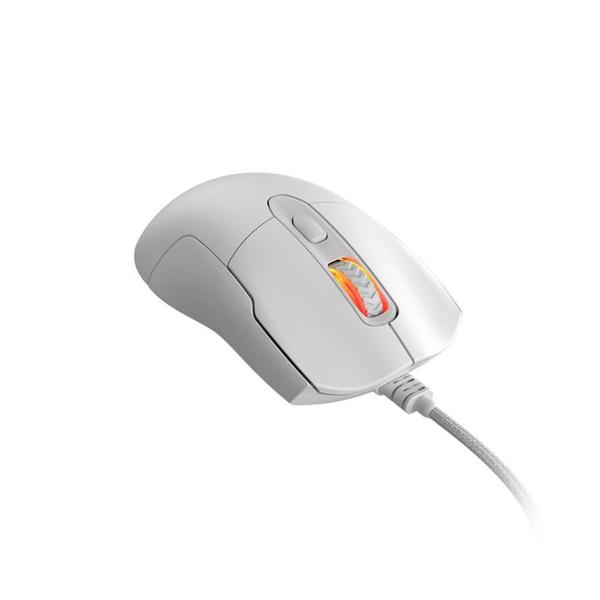 Imagem de Mouse Gamer Pcyes Malus White Ghost - 12400 Dpi - Rgb - 6 Botões - PMGMWG