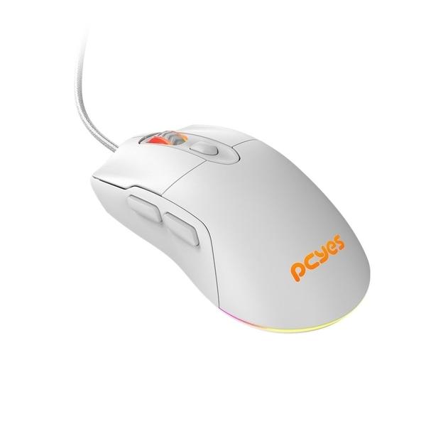 Imagem de Mouse Gamer Pcyes Malus White Ghost - 12400 Dpi - Rgb - 6 Botões