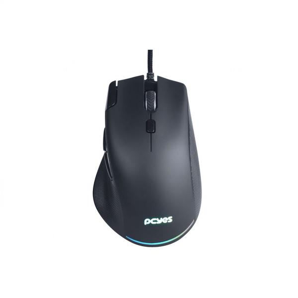 Imagem de Mouse Gamer PcYes Zyron 12800 DPI USB RGB Preto - PMGZRGB